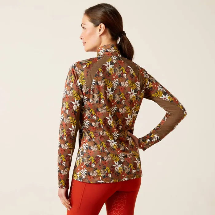Sunstopper 20 14 Zip Baselayer Canteen Floral Women Ariat TShirts and Tops Sunstopper 20 14 Zip Baselayer Canteen Floral Women Ariat TShirts and Tops