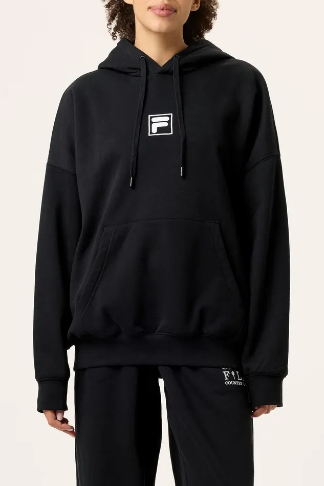 Sweatshirts and Hoodies Men Fila Casa Fila Crest Country Club Hoodie 001 Black