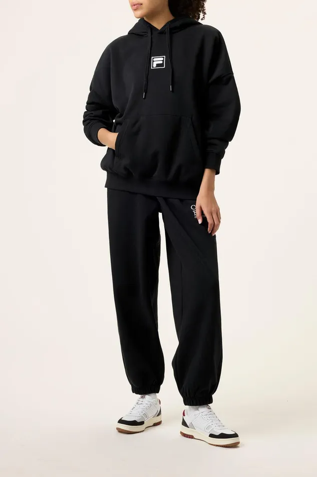 Sweatshirts and Hoodies Men Fila Casa Fila Crest Country Club Hoodie 001 Black