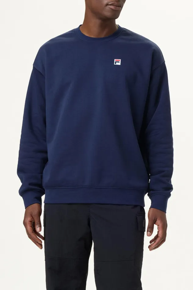 Sweatshirts and Hoodies Men Fila Classic Relaxed Sweatshirt 400 Fila Navy Sweatshirts and Hoodies Men Fila Classic Relaxed Sweatshirt 400 Fila Navy