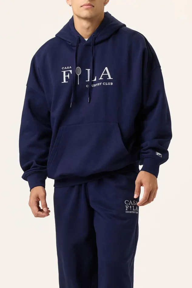 Sweatshirts and Hoodies Women Fila Casa Fila Country Club Hoodie 400 Fila Navy