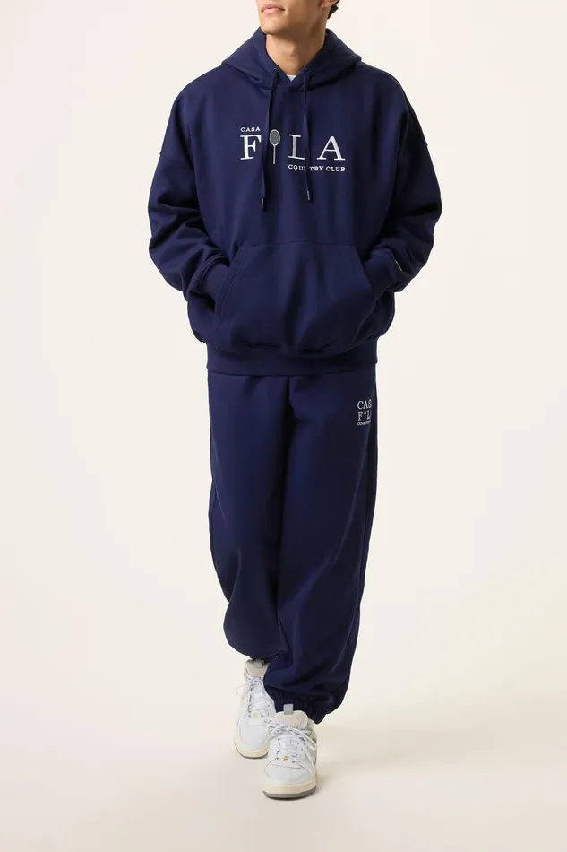 Sweatshirts and Hoodies Women Fila Casa Fila Country Club Hoodie 400 Fila Navy