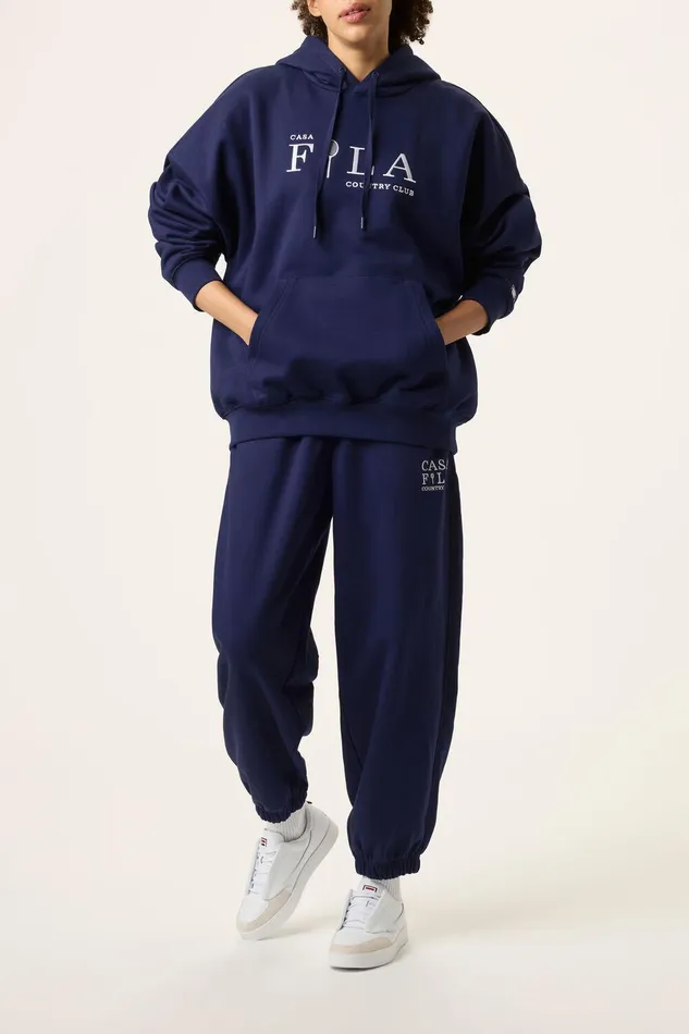 Sweatshirts and Hoodies Women Fila Casa Fila Country Club Hoodie 400 Fila Navy