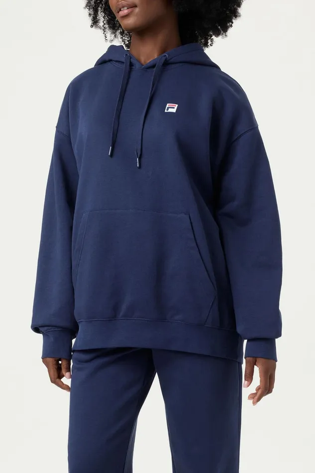 Sweatshirts and Hoodies Women Fila Classic Relaxed Hoodie 400 Fila Navy