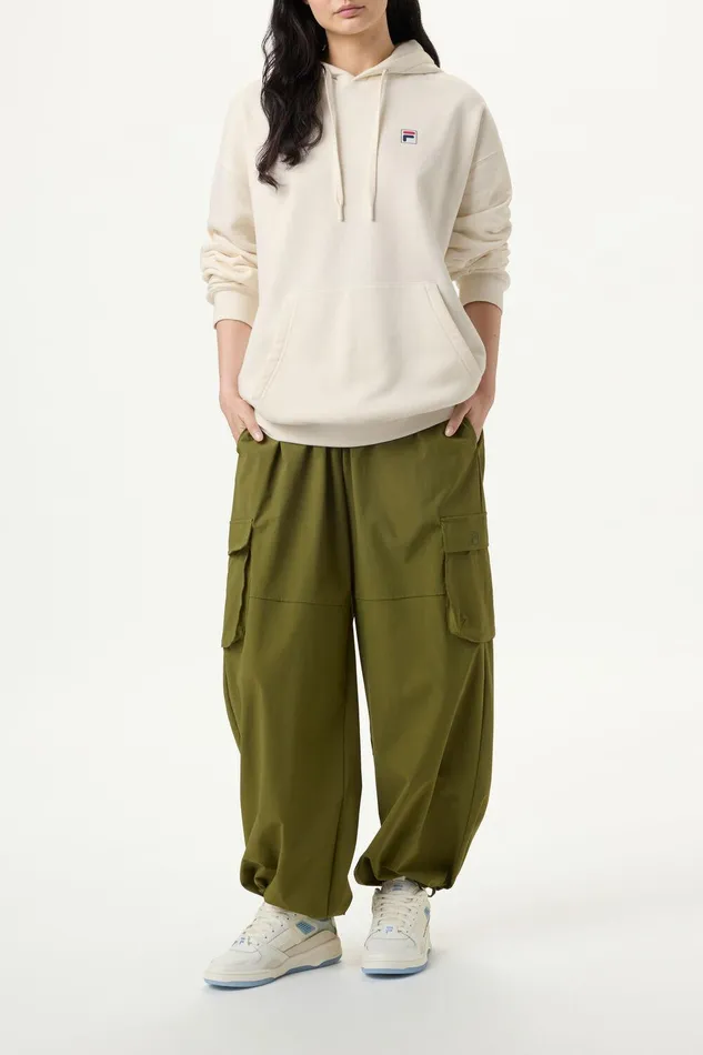 Sweatshirts and Hoodies Women Fila Classic Relaxed Hoodie 920 Gardenia