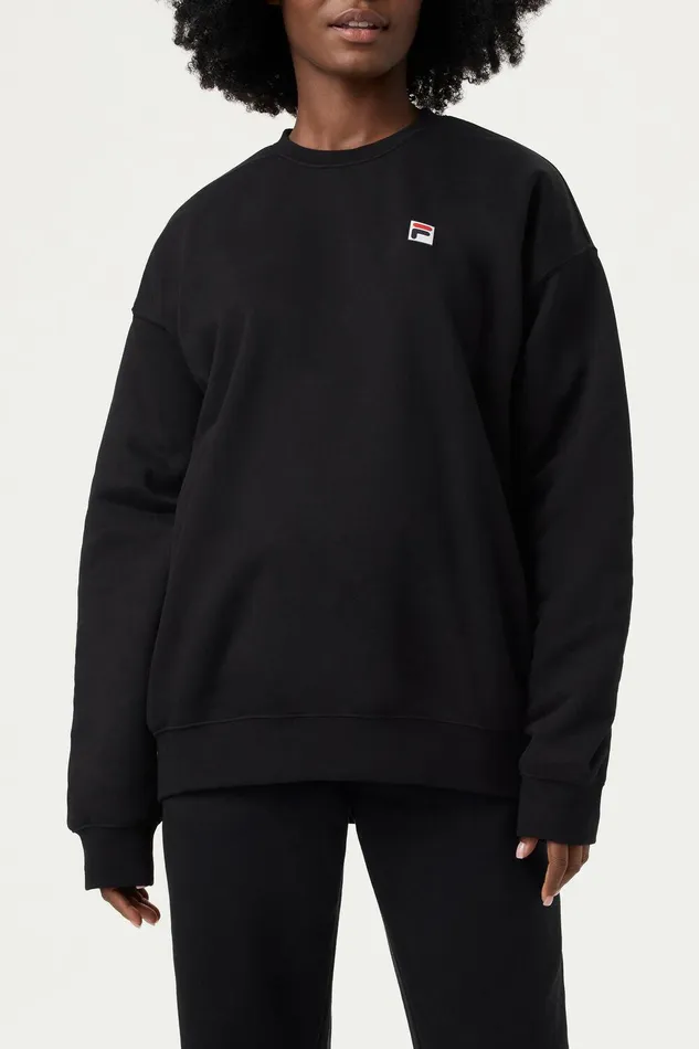 Sweatshirts and Hoodies Women Fila Classic Relaxed Sweatshirt 001 Black