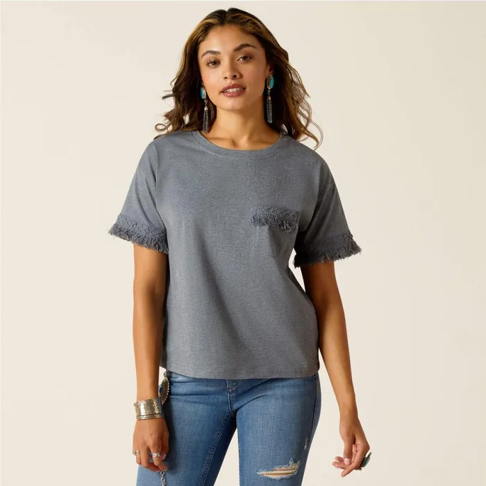 Tassel Top Slipstream Heather Women Ariat TShirts and Tops