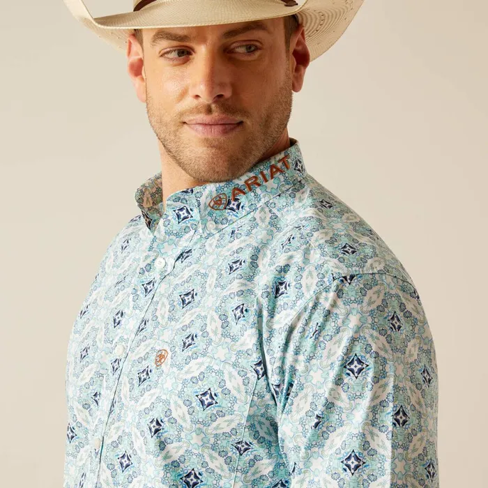 Team Emmett Classic Fit Shirt White Men Ariat Button Down Shirts Team Emmett Classic Fit Shirt White Men Ariat Button Down Shirts