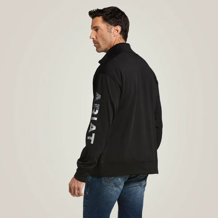 Team Logo 14 Zip Sweatshirt Blackamericana Men Ariat Sweatshirts and Hoodies