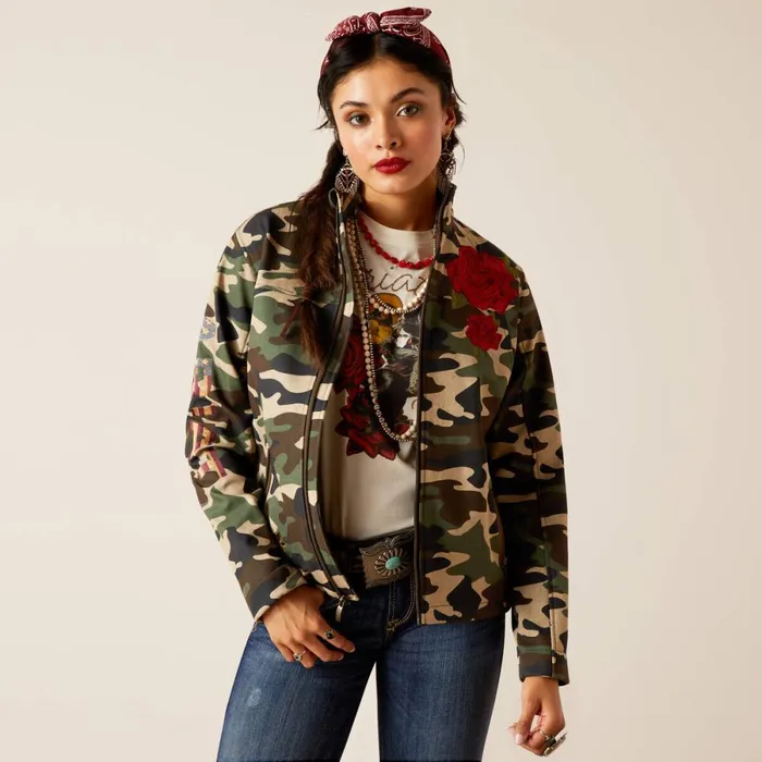 Team Softshell Rodeo Quincy Jacket Wild West Usa Women Ariat Jackets and Vests
