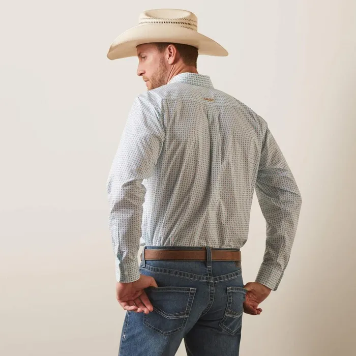 Team Stuart Fitted Shirt White Men Ariat Button Down Shirts Team Stuart Fitted Shirt White Men Ariat Button Down Shirts