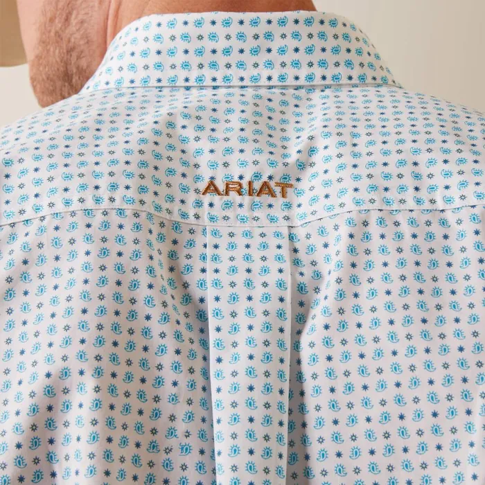 Team Stuart Fitted Shirt White Men Ariat Button Down Shirts Team Stuart Fitted Shirt White Men Ariat Button Down Shirts
