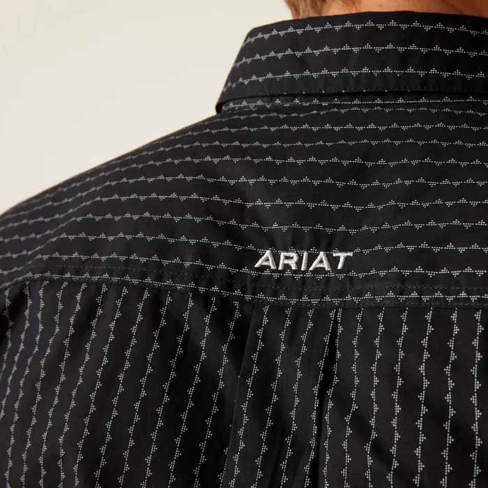 Team Woodson Fitted Shirt Black Men Ariat Button Down Shirts Team Woodson Fitted Shirt Black Men Ariat Button Down Shirts