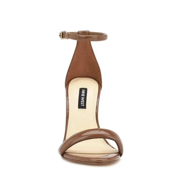 Teeya Ankle Strap Sandals New Maple Patent Women Nine West Sandals Teeya Ankle Strap Sandals New Maple Patent Women Nine West Sandals