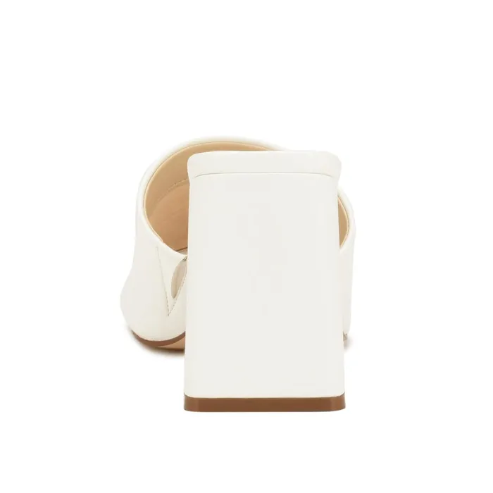 Teice Heeled Slide Sandals White Women Nine West Heeled Teice Heeled Slide Sandals White Women Nine West Heeled