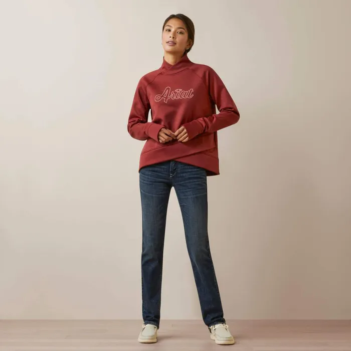 Tek Crossover Sweatshirt Burnt Russet Women Ariat Sweatshirts and Hoodies Tek Crossover Sweatshirt Burnt Russet Women Ariat Sweatshirts and Hoodies