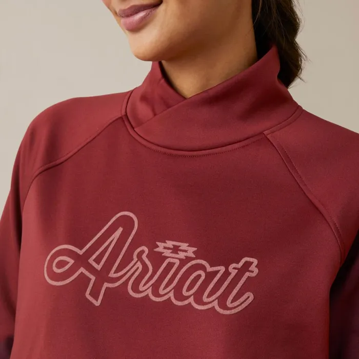 Tek Crossover Sweatshirt Burnt Russet Women Ariat Sweatshirts and Hoodies Tek Crossover Sweatshirt Burnt Russet Women Ariat Sweatshirts and Hoodies