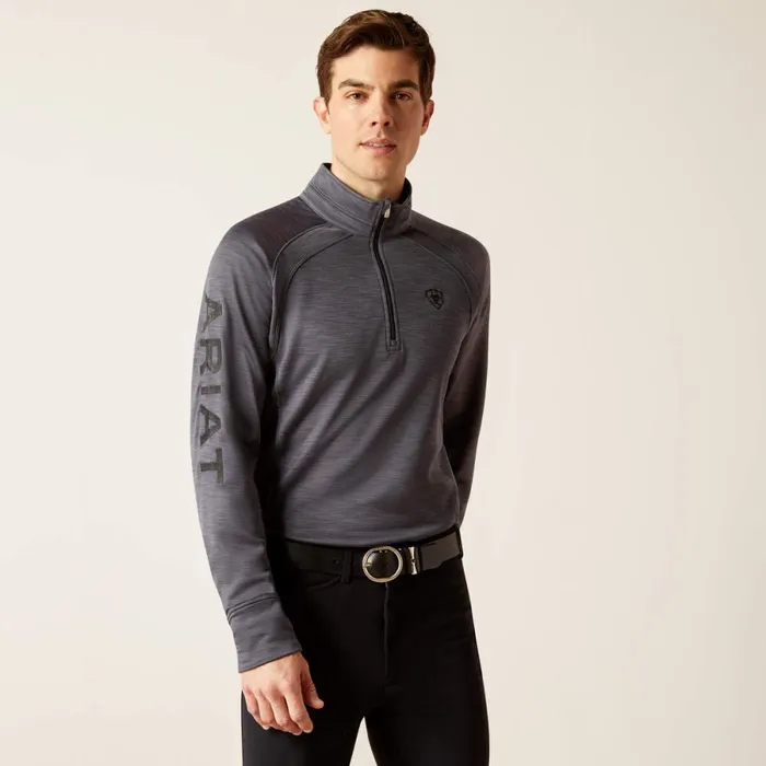 Tek Team 12 Zip Sweatshirt Ebony Men Ariat Sweatshirts and Hoodies