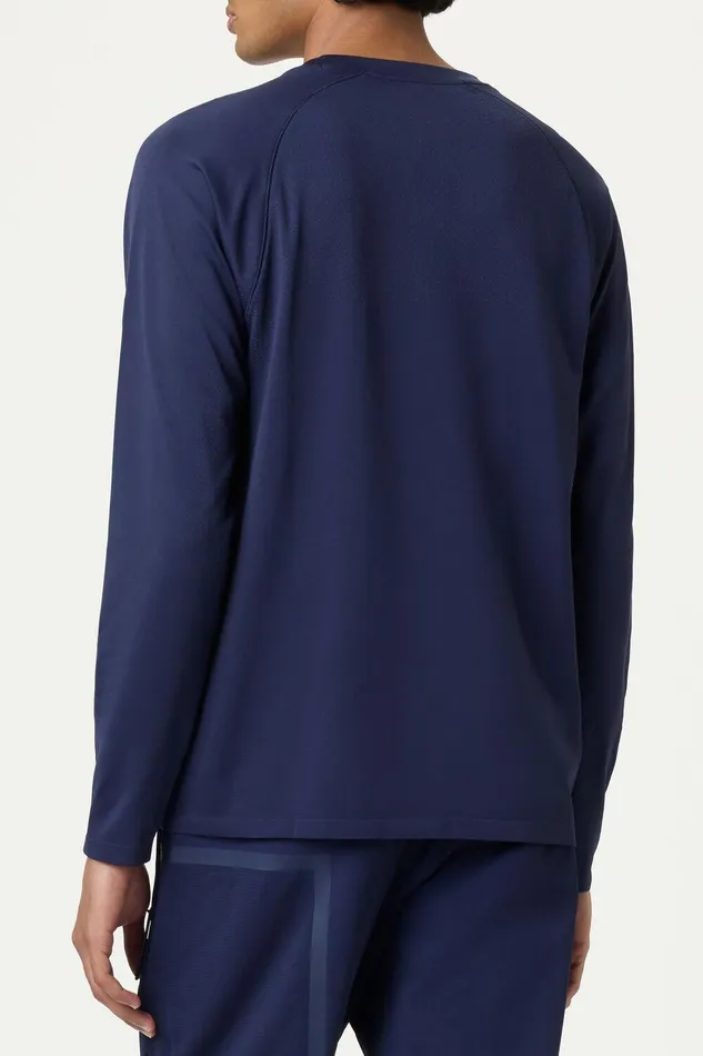 Tennis Men Fila Lucky Ace Seamless Long Sleeve Top 400 Fila Navy Tennis Men Fila Lucky Ace Seamless Long Sleeve Top 400 Fila Navy