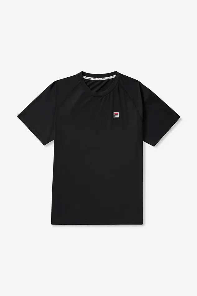 Tennis Men Fila Short Sleeve Crewneck 001 Black