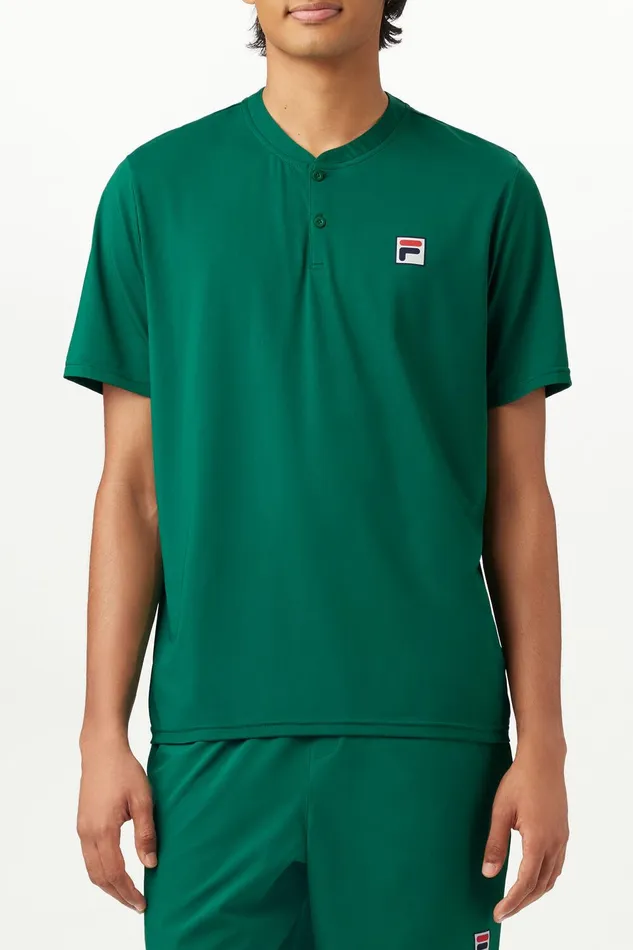Tennis Men Fila SHORT SLEEVE HENLEY Tennis Men Fila SHORT SLEEVE HENLEY