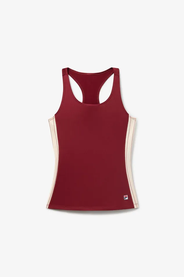 Tennis Women Fila Performance Iconic Racerback Tank 948 Cabernetangora