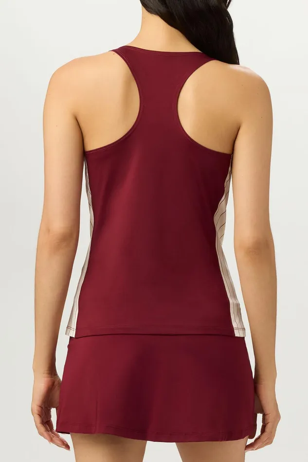 Tennis Women Fila Performance Iconic Racerback Tank 948 Cabernetangora Tennis Women Fila Performance Iconic Racerback Tank 948 Cabernetangora