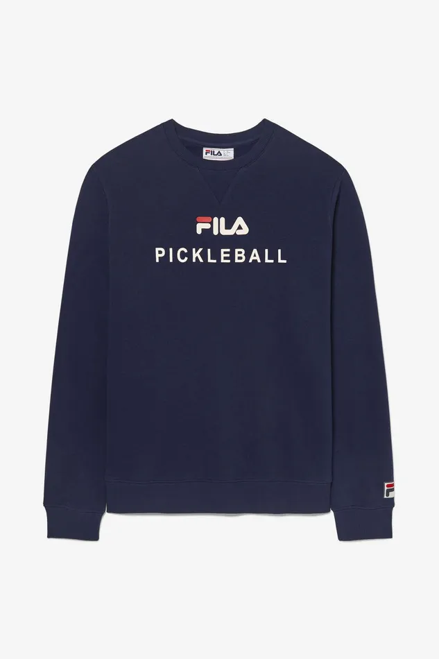 Tennis Women Fila Unisex Pickleball Crewneck Sweatshirt 412 Fila Navy