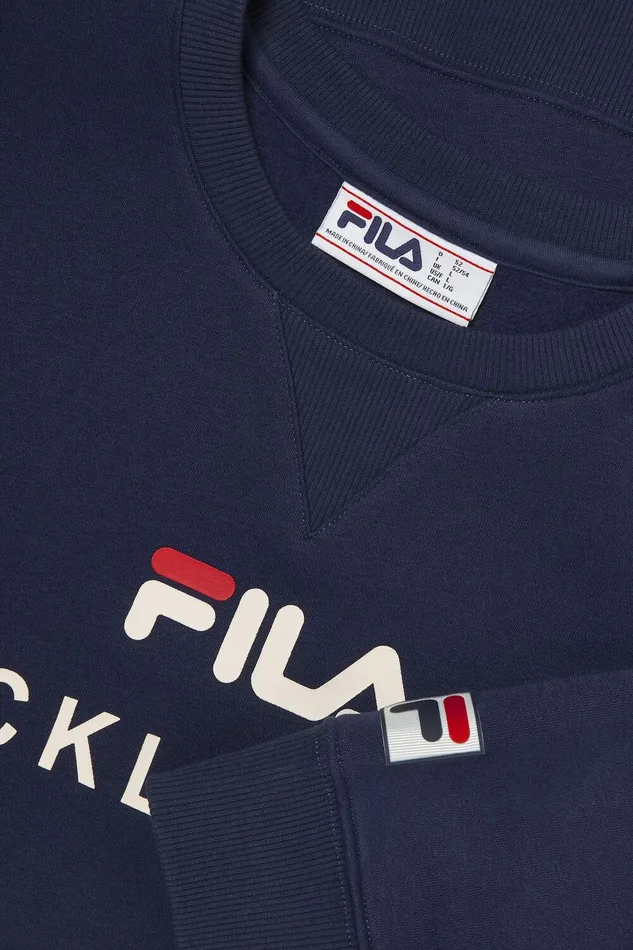 Tennis Women Fila Unisex Pickleball Crewneck Sweatshirt 412 Fila Navy