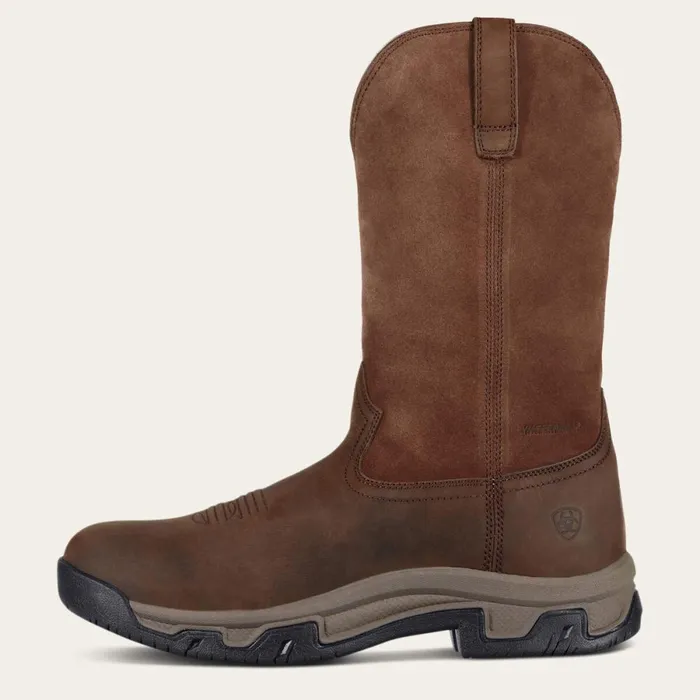 Terrain Pull On Waterproof Boot Distressed Brown Men Ariat Western Boots Terrain Pull On Waterproof Boot Distressed Brown Men Ariat Western Boots