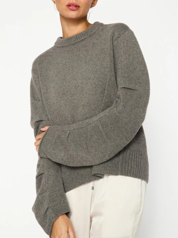 The Elira Crew Stoney Mlange Women Brochu Walker Sweaters