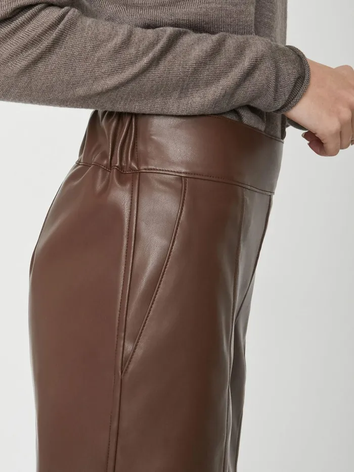 The Frida Cropped Pant Char Brown Women Brochu Walker Bottoms