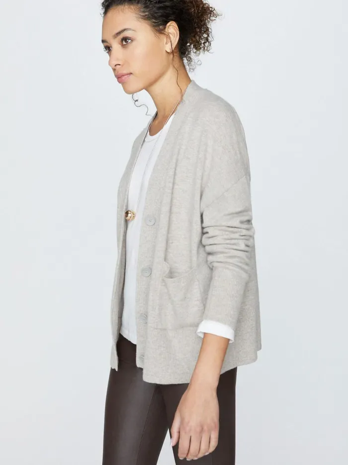 The Halo Cardigan Light Chia Melange Women Brochu Walker Cardigans