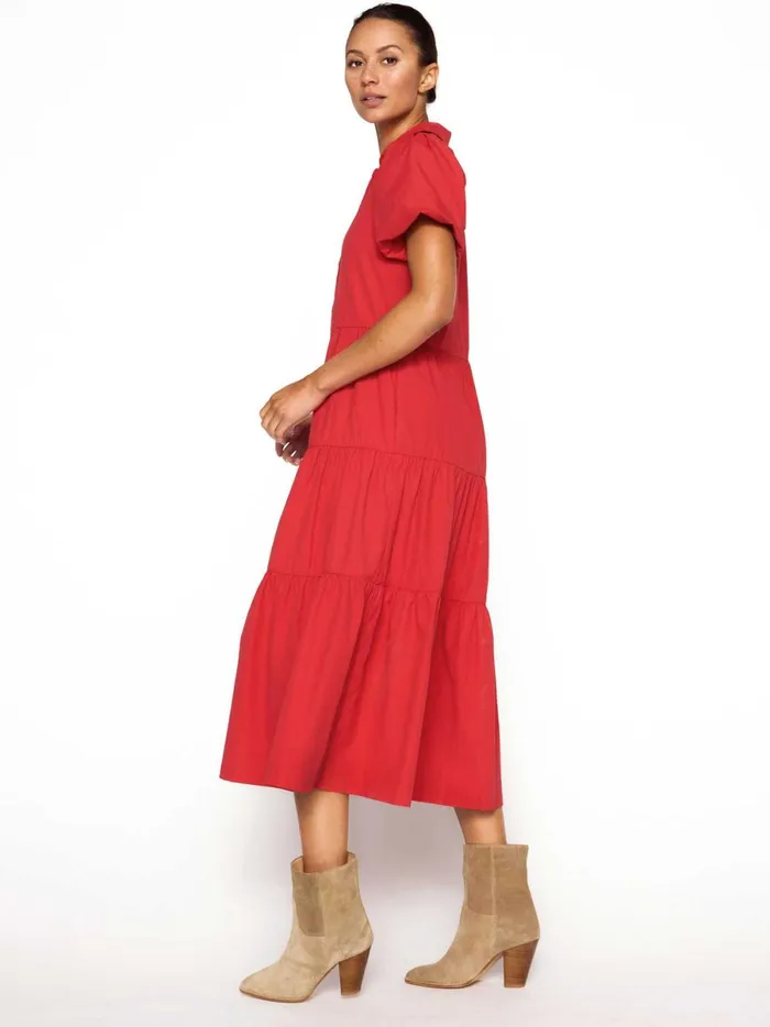 The Havana Dress Carmine Red Women Brochu Walker Dresses
