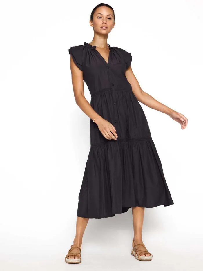 The Santorini Dress Washed Black Women Brochu Walker Dresses