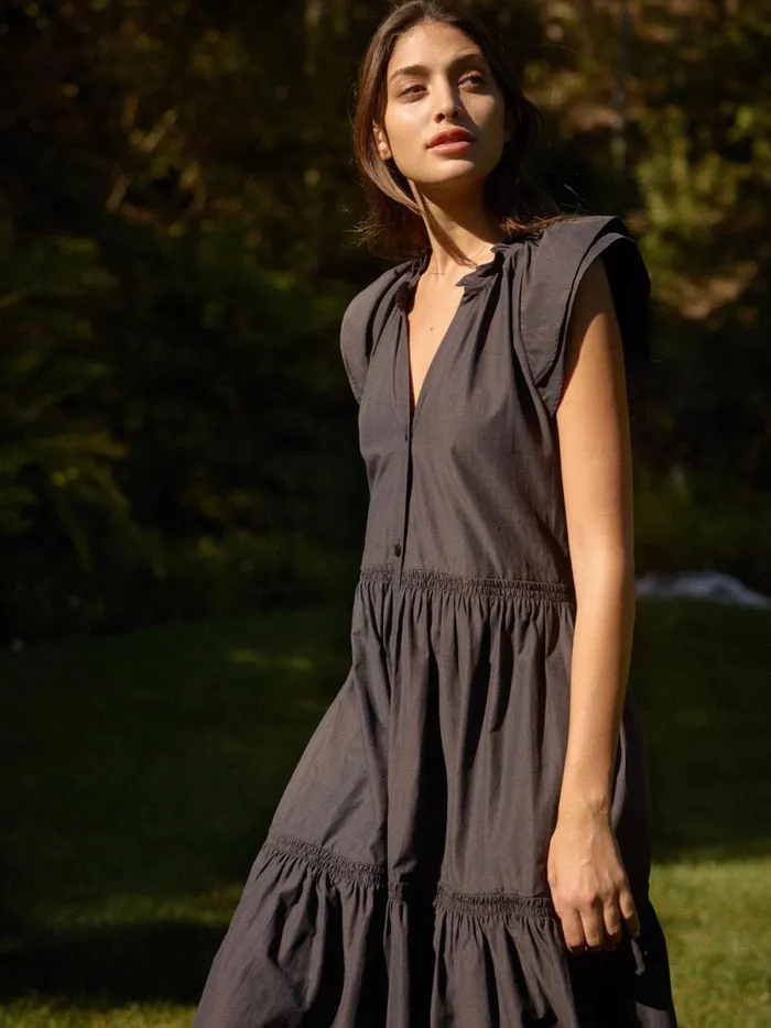 The Santorini Dress Washed Black Women Brochu Walker Dresses
