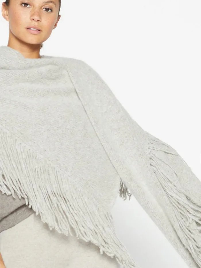 The Thela Fringe Wrap Dusk Melange Women Brochu Walker Jackets and Wraps
