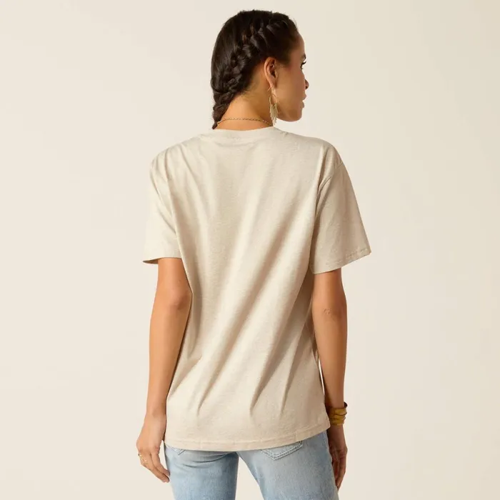 Thrills N Spills TShirt Oatmeal Heather Women Ariat TShirts and Tops Thrills N Spills TShirt Oatmeal Heather Women Ariat TShirts and Tops