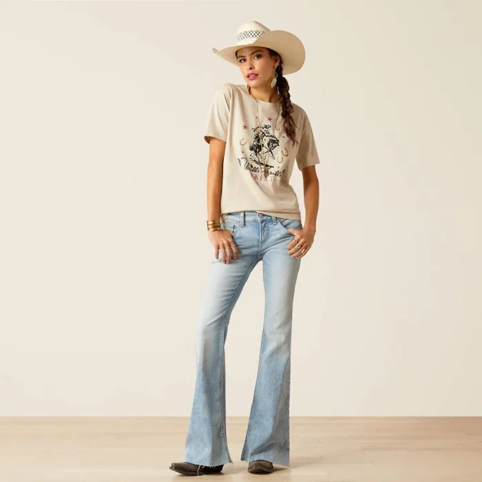 Thrills N Spills TShirt Oatmeal Heather Women Ariat TShirts and Tops Thrills N Spills TShirt Oatmeal Heather Women Ariat TShirts and Tops