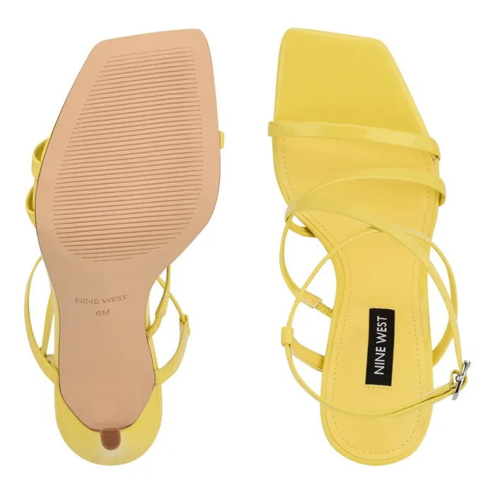 Tilas Heeled Sandals Yellow Women Nine West Heeled Tilas Heeled Sandals Yellow Women Nine West Heeled