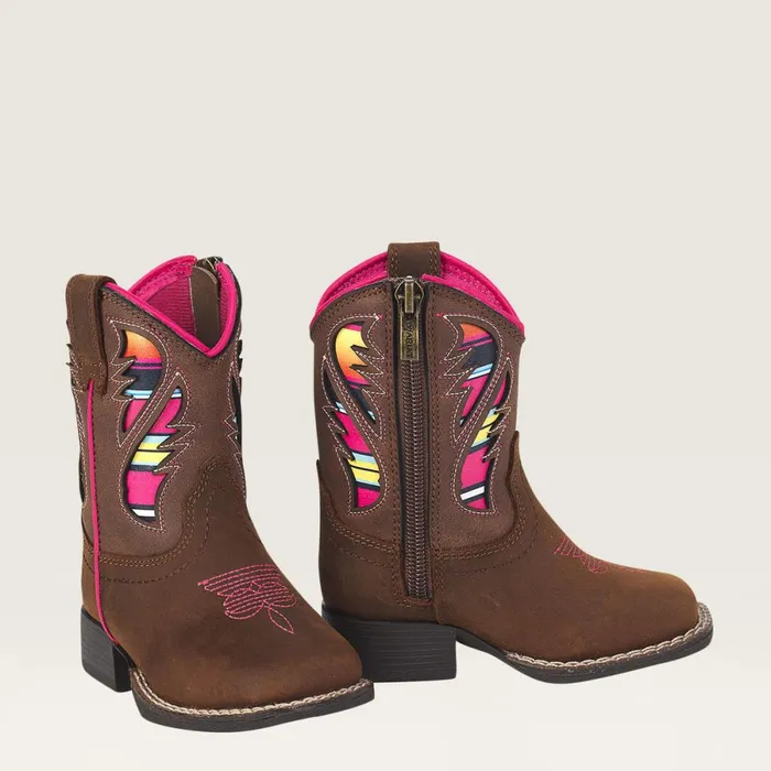 Toddler Lil Stompers Flora Boot Brown Kids Ariat Toddler Footwear