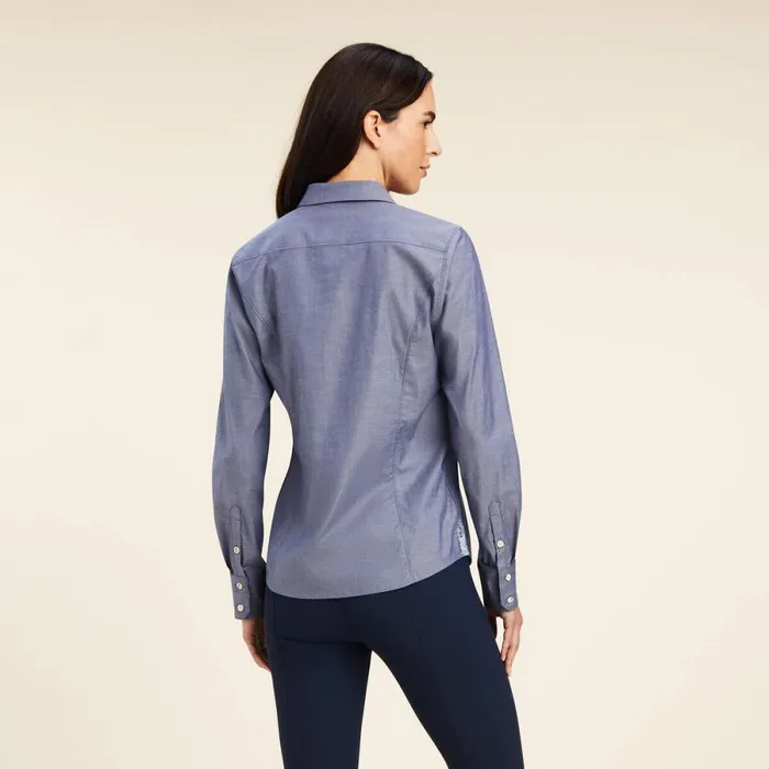 Tomales Shirt Navy Pinpoint Women Ariat TShirts and Tops Tomales Shirt Navy Pinpoint Women Ariat TShirts and Tops