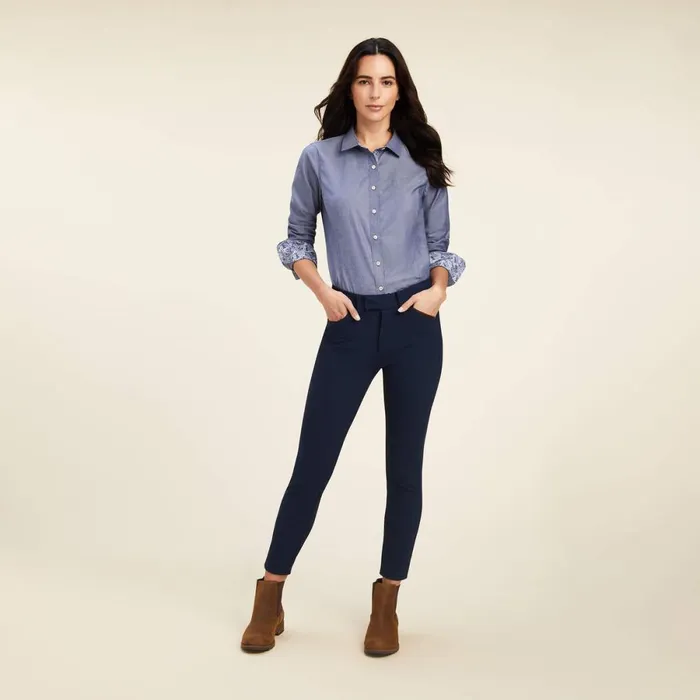 Tomales Shirt Navy Pinpoint Women Ariat TShirts and Tops Tomales Shirt Navy Pinpoint Women Ariat TShirts and Tops