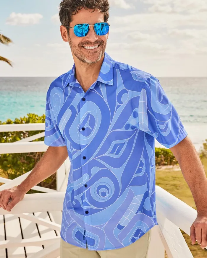Tommy Bahama Bahama Coast Ocean Life IslandZone ShortSleeve Shirt Cobalt Sea Men Shirts Tommy Bahama Bahama Coast Ocean Life IslandZone ShortSleeve Shirt Cobalt Sea Men Shirts