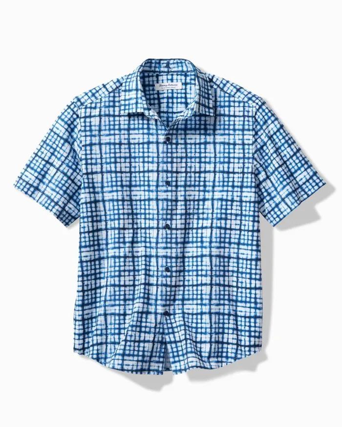 Tommy Bahama Bahama Coast Washed Away IslandZone ShortSleeve Shirt Cobalt Craze Men Shirts