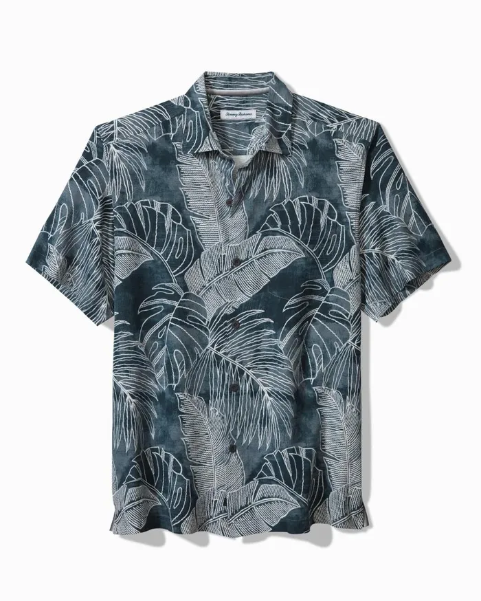 Tommy Bahama Big and Tall Bahama Coast Mosaic IslandZone Polo Spring Purple Big and Tall Shirts