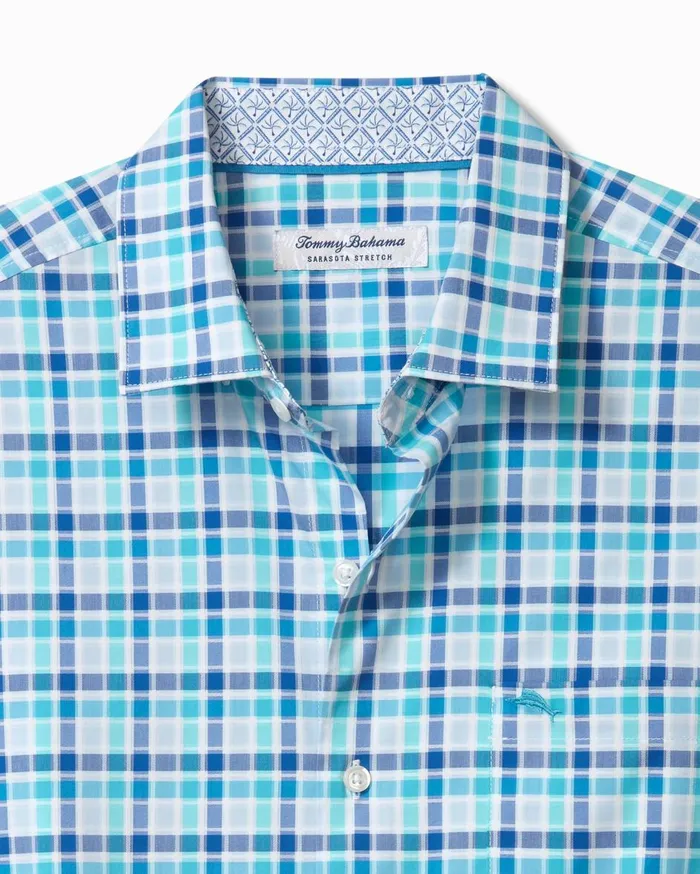 Tommy Bahama Big and Tall Sarasota Stretch St Kitts Check IslandZone Shirt Cobalt Craze Big and Tall Shirts Tommy Bahama Big and Tall Sarasota Stretch St Kitts Check IslandZone Shirt Cobalt Craze Big and Tall Shirts
