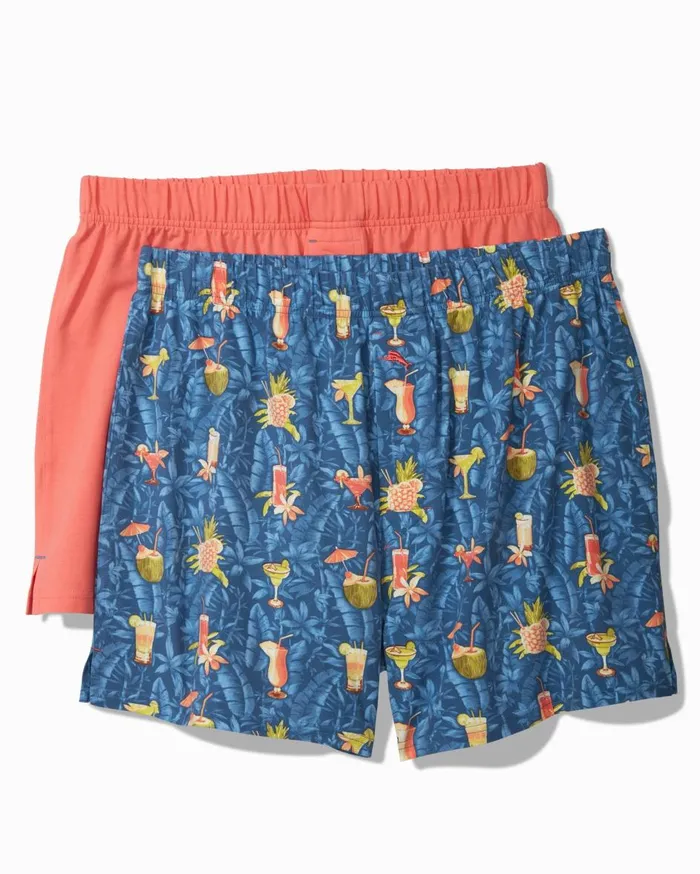Tommy Bahama Big and Tall Seersucker Boxers Peacoat MenBig and Tall Underwear