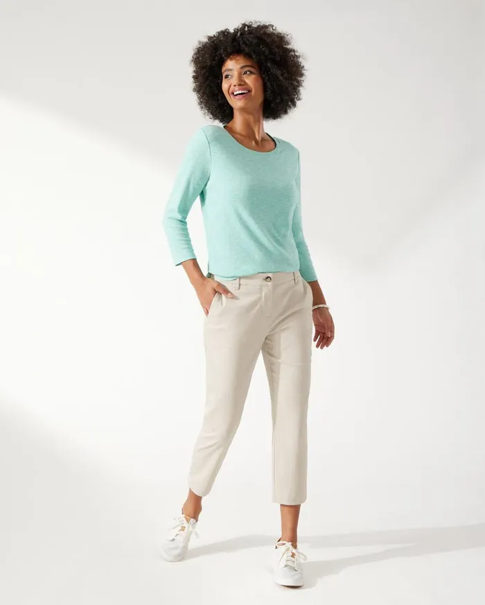Tommy Bahama Coastal City IslandZone Pants White Women Pants and Crops
