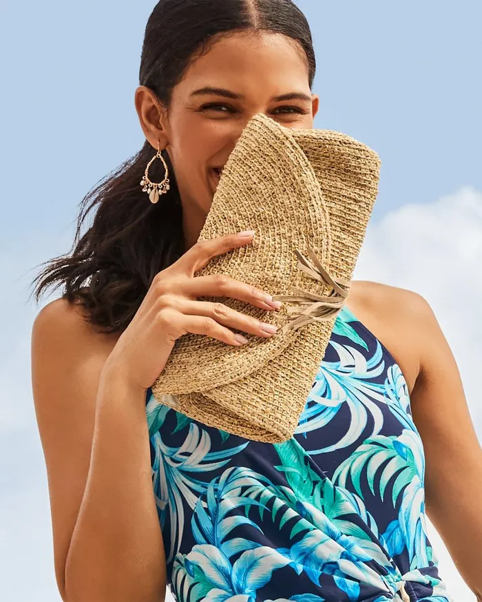 Tommy Bahama Embroidered Fiesta Seahorse Tote Light Blue Women Handbags and Clutches Tommy Bahama Embroidered Fiesta Seahorse Tote Light Blue Women Handbags and Clutches